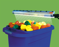 The Model 7218 Standard Ion Air Knife System showers parts with static eliminating ions to prevent personnel shocks.